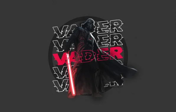 Картинка Star Wars, Darth Vader, fantasy, minimalism, science fiction, sci-fi, movie, digital art