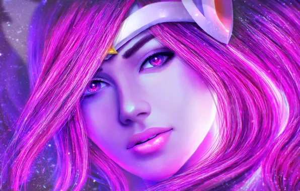 Девушка, лицо, красавица, art, lol, Lux, League of Legends, The Lady of Luminosity