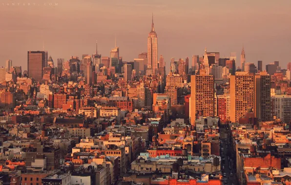 Картинка город, здания, дома, нью-йорк, небоскрёбы, new york