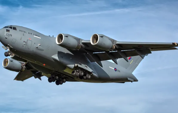 Небо, полёт, самолёт, Boeing C-17 Globemaster III
