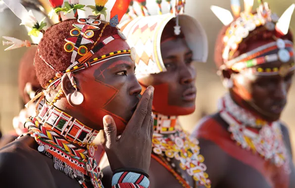 Картинка africa, Kenya, Samburu warriors