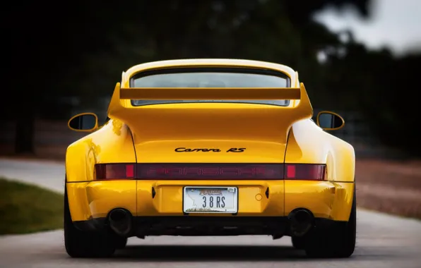 Авто, Желтый, 911, Porsche, Машина, Porsche 911, Carrera, 1993