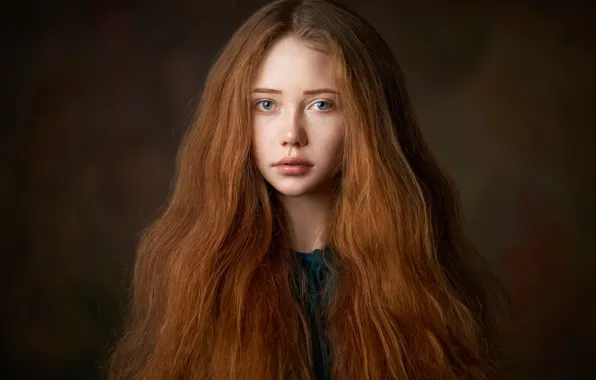Картинка портрет, девочка, рыжеволосая, Alexander Vinogradov