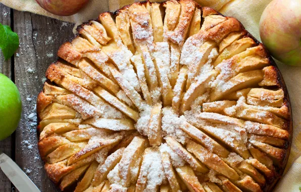 Яблоки, пирог, выпечка, Pie, Apples, Baking