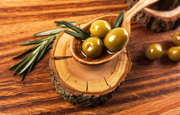 Ложка, оливки, olive
