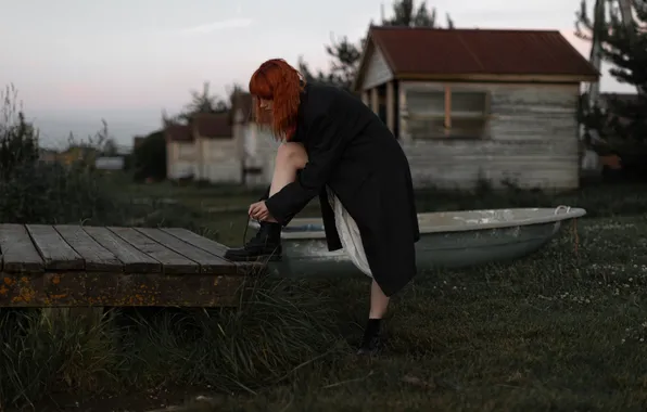 Лодка, Алиса, домик, Андрей Фролов