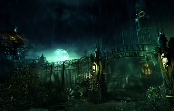 Картинка игра, Arkham Asylum, псих лечебница