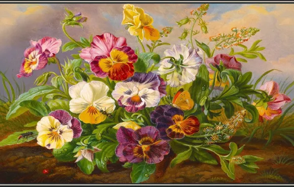 Цветы, картина, ART, живопись, flower, blossom, picture, paiting