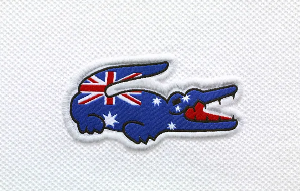 Крокодил, флаг, Австралия, Lacoste