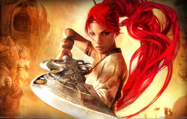 Картинка девушка, оружие, воин, Heavenly Sword 2