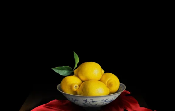 Still life, table, decoration, cloth, limes