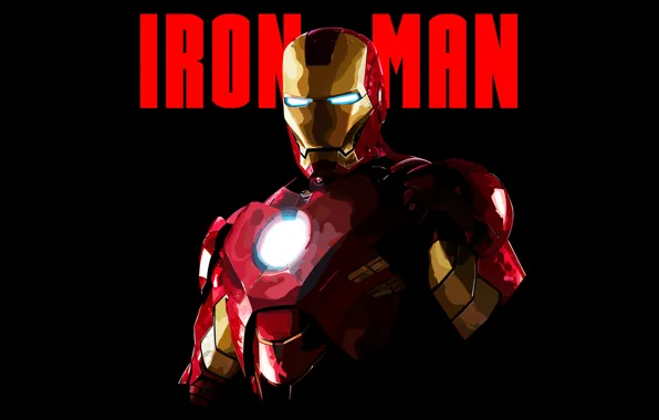Картинка Minimal, Iron Man, Wallpaper, Artwork