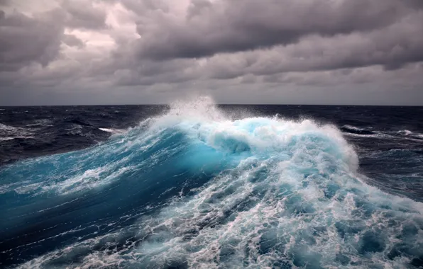 Картинка ветер, буря, water, view, wave, surface