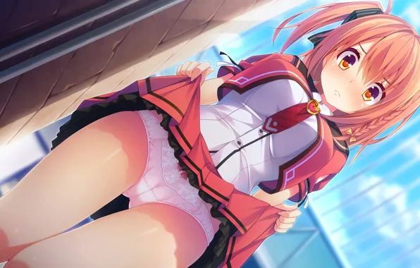 Girl, sexy, lingerie, panties, long hair, dress, anime, beautiful