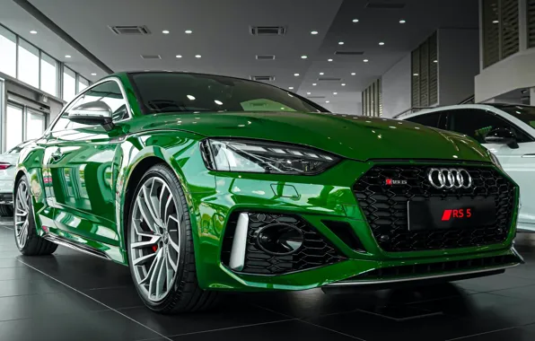 Audi, ауди, зеленая