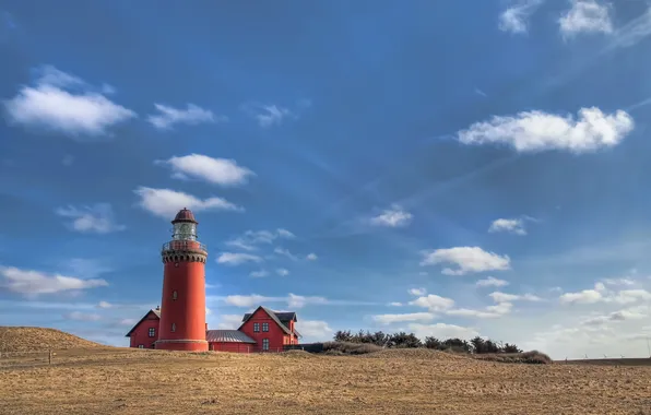 Картинка Denmark, Midtjylland, Bovbjerg Lighthouse, Ferring