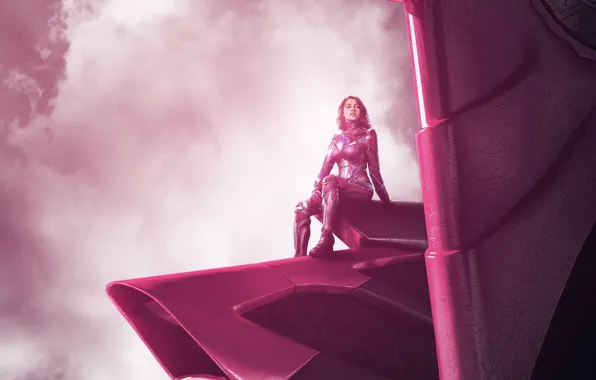 Cinema, wallpaper, girl, robot, sky, woman, pink, cloud