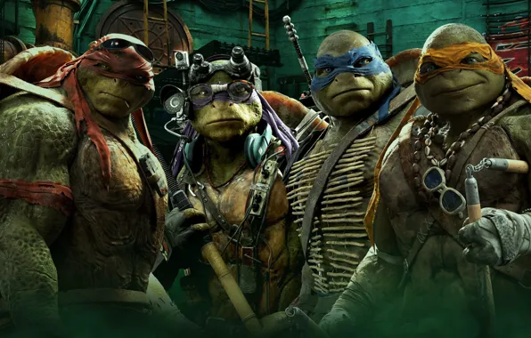 Cinema, TMNT, Raphael, Leonardo, Donatello, movie, Teenage Mutant Ninja Turtles, Michelangelo