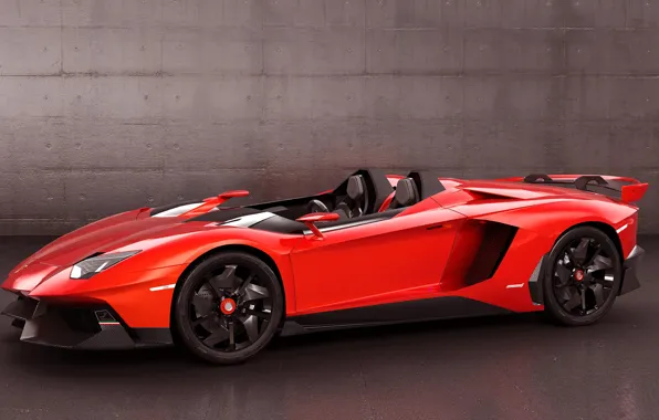 Lamborghini, арт, суперкар, Aventador, dangeruss, J Roadster