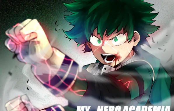 Движение, рука, My Hero Academia, Boku No Hero Academia, Мидория Изуку, Моя Геройская Академия