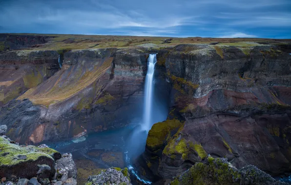 Nature, water, waterfalls, Iceland