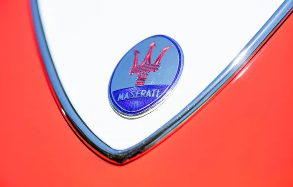 Maserati, Classic, 1956, Classic car, Значок, Maserati A6G/2000 Gran Sport Spyder