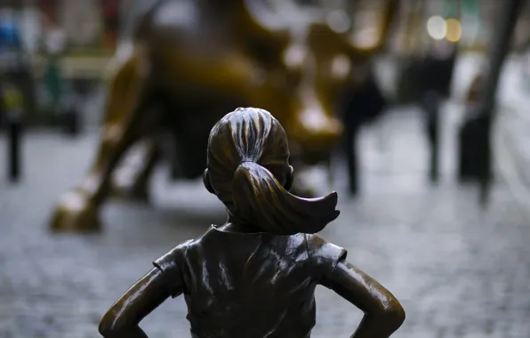 Нью-Йорк, США, Кристен Висбел, Fearless Girl