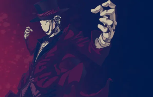 Anime, mask, smile., Black Bullet, Kagetane Hiruko