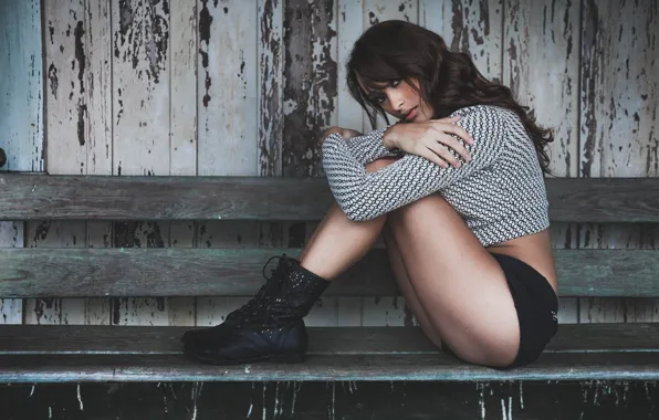 Legs, Model, Eyes, Vintage, Table, Fashion, Natural, Sensual
