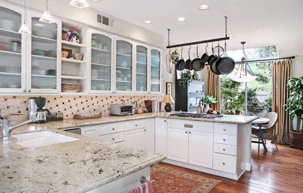 Мебель, кухня, посуда, Design, шкафы, Interior, Kitchen