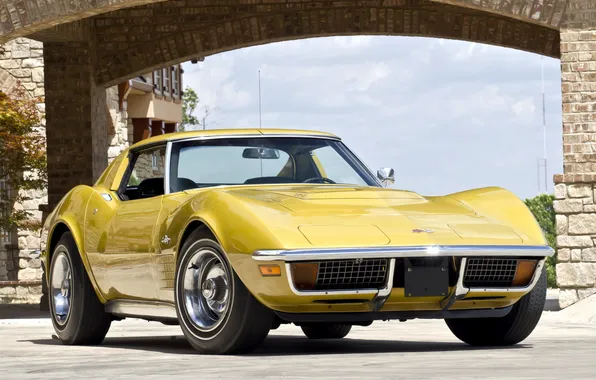 Картинка car, Corvette, Chevrolet, auto, 1970, wallpapers, classic, Stingray