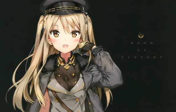 Фуражка, военная форма, Внеклассные плеяды, houkago no pleiades, nanako, by Anmi