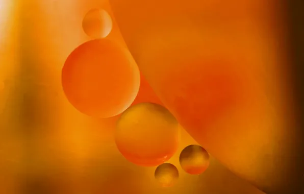 Картинка вода, шарики, пузырьки, масло, воздух