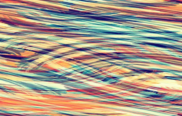 Картинка colorful, abstract, stripes, paint, rendering, abstractions, brushstrokes, 4k uhd background