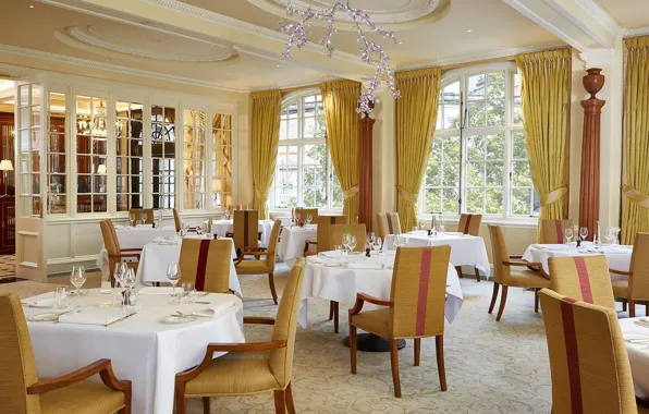 Интерьер, ресторан, отель, помещение, Victoria, The Dining Room at The Goring