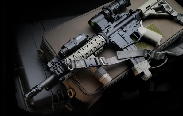 Gun, weapon, assault rifle, LaRue, M4 Carbin, LaRue M4