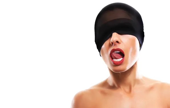 Lips, tongue, eyes closed, Seduction