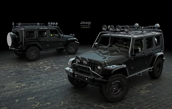 Дизайн, транспорт, внедорожник, автомобиль, Jeep Wrangler Supercharged