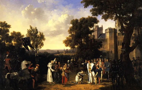 Лекомте, Жанна д'Арк перед дофином Карлом, Ипполит -, 1809