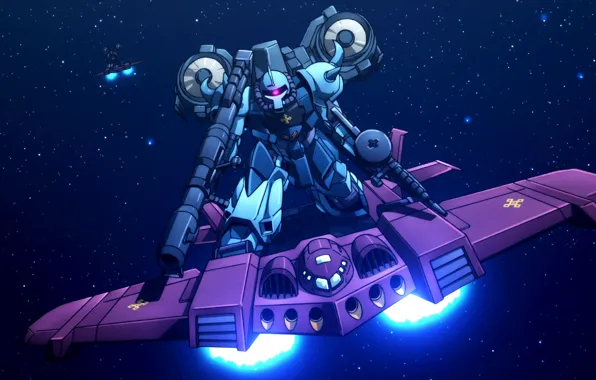 Оружие, пушки, роботы, самолёт, Mobile Suit Gundam