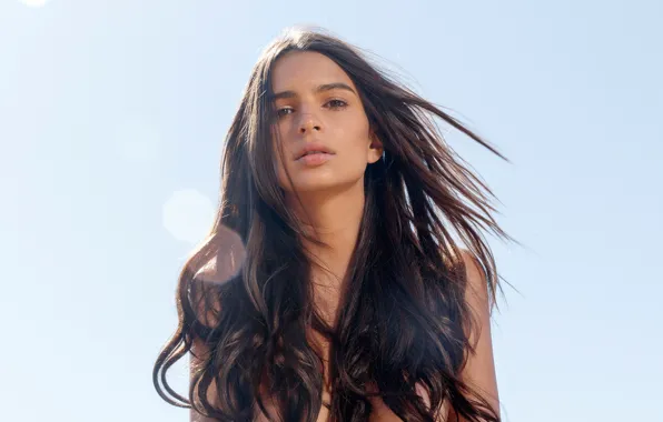 Модель, волосы, брюнетка, Emily Ratajkowski
