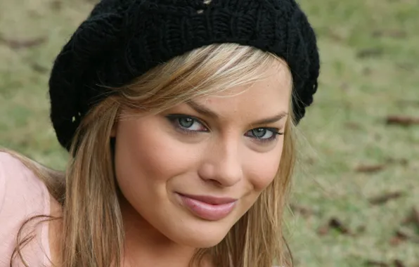 Улыбка, Шапка, Лицо, Актриса, Actress, Margot Robbie, Марго Робби