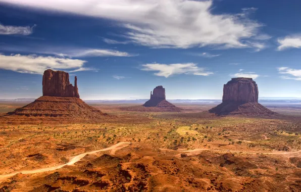 Desert, view, mood