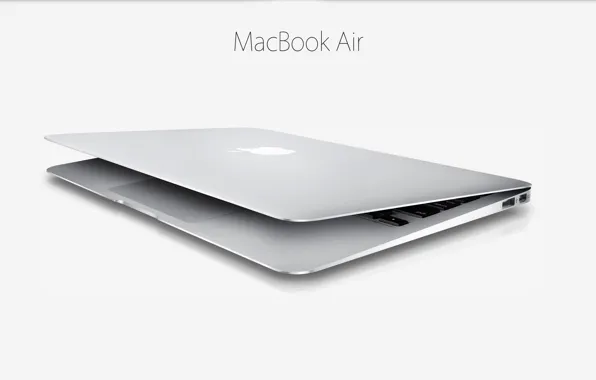 Картинка легкость, Apple, 2013, ультробук, 11 inch, минималистичность, тонкость, Mac Book Air