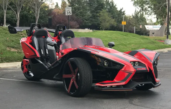 Beautiful, comfort, hi-tech, Polaris, Slingshot, tecnology, sporty, tricycle