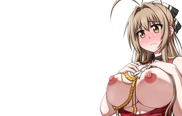 Girl, sexy, erect nipples, long hair, legs, brown eyes, nipples, boobs