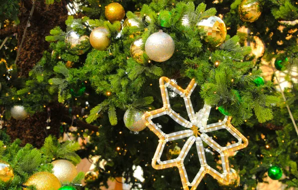 Christmas, Christmas tree, decorations, baubles