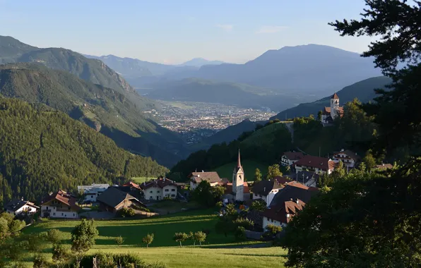 Горы, Альпы, Италия, Доломитовые Альпы, Больцано, Южный Тироль, Bozen, Bolzano