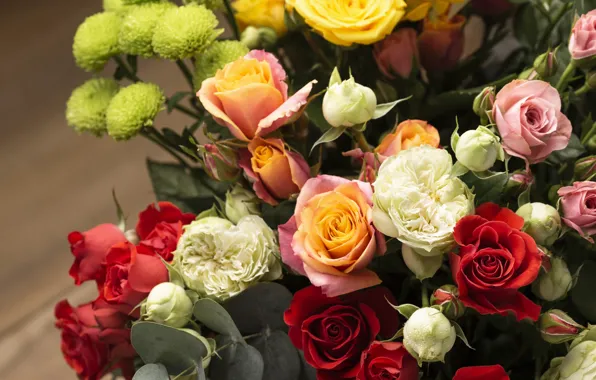 Картинка цветы, розы, букет, разное