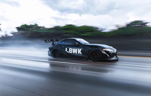 Car, Toyota, Supra, Liberty Walk, A90